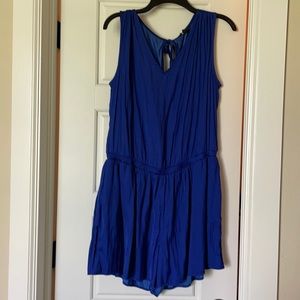 LOFT Royal blue shorts romper